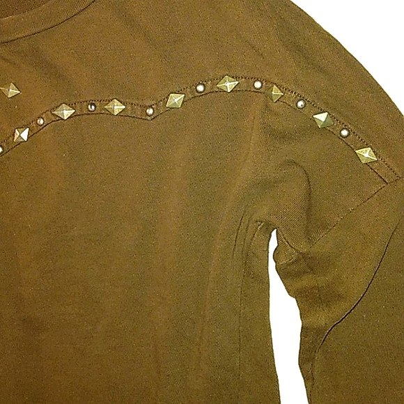 ~EUC~Women's Juniors ~DENIM & SUPPLY~RALPH LAUREN Studded Sweatshirt - Picture 10 of 16